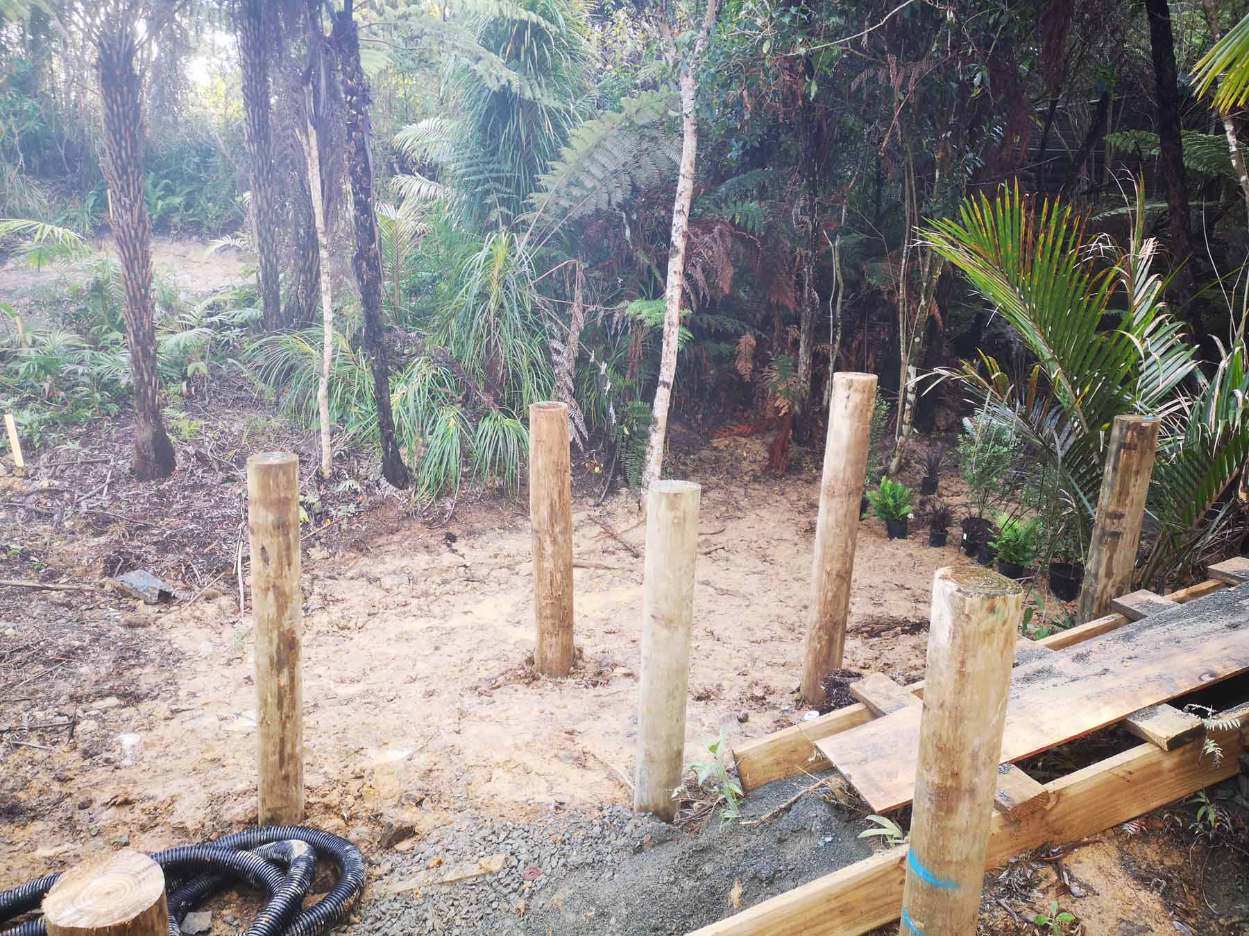 Paremoremo Swimming Pool and Retaining Wall Construction