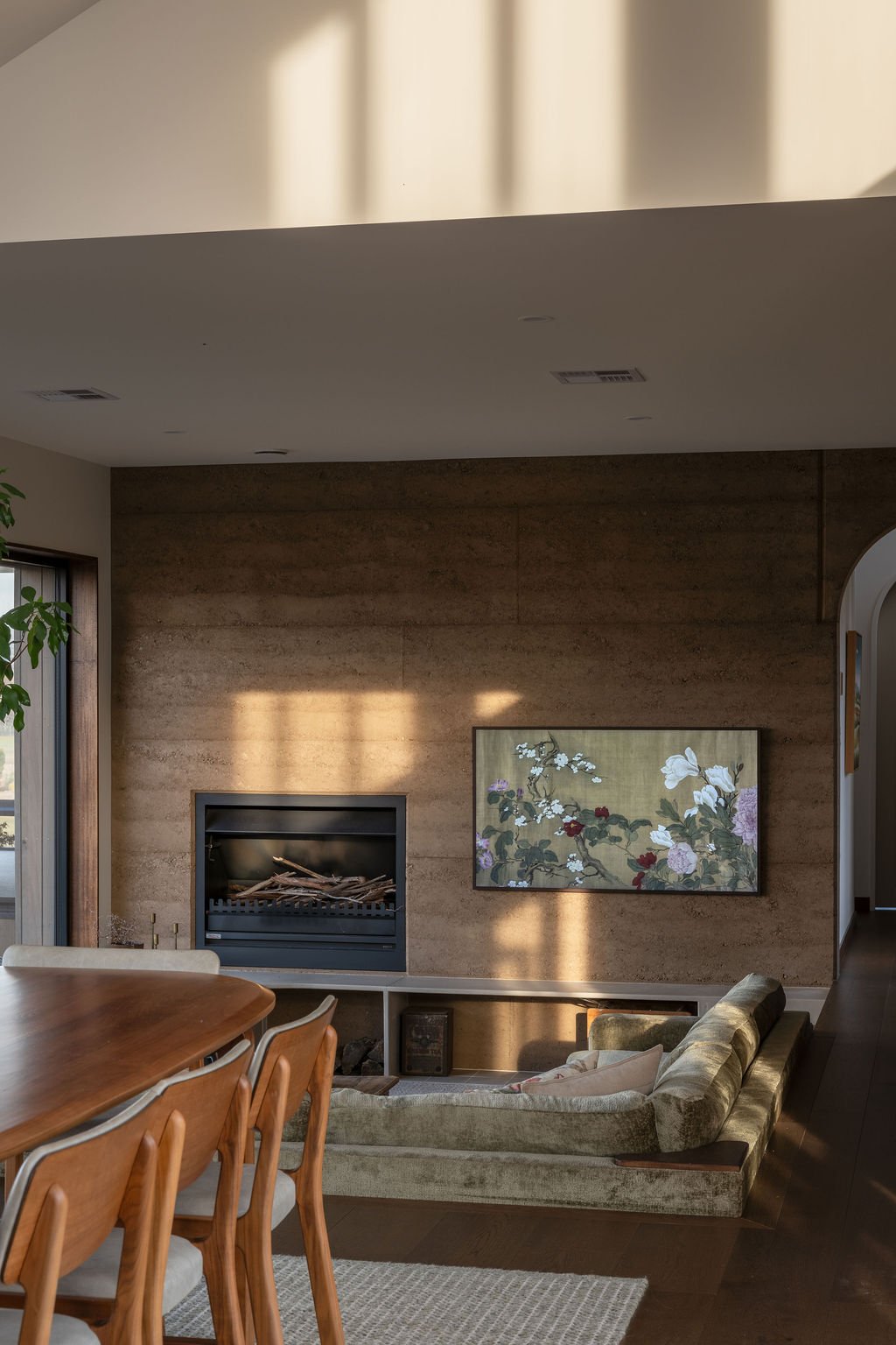 Rammed Earth Residence in Relbia, designed by Cumulus Studios