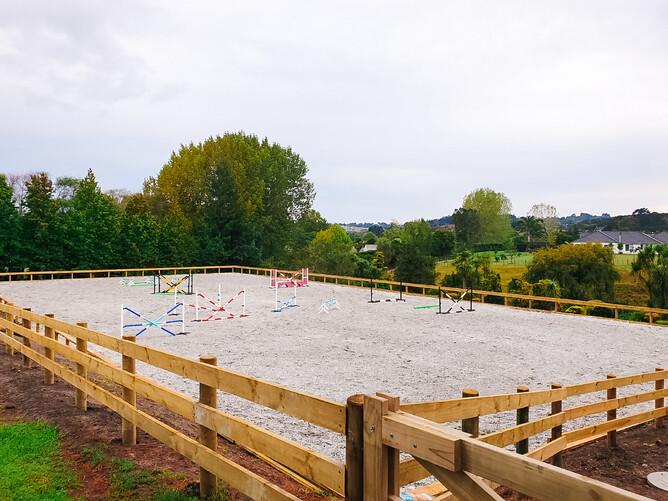 Coatesville 60x30m Ebb & Flow Equestrian Arena Construction