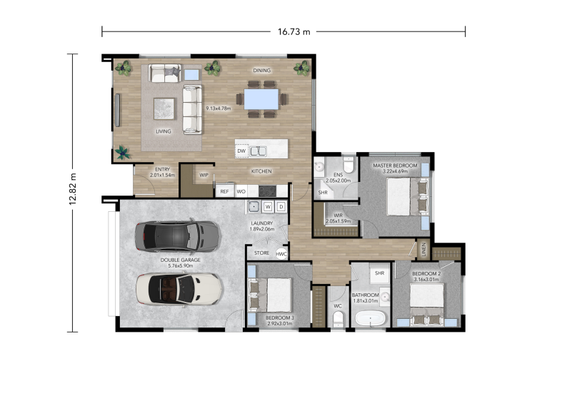Floor plan · Kerikeri Display Home, 7 Te Uru Lane