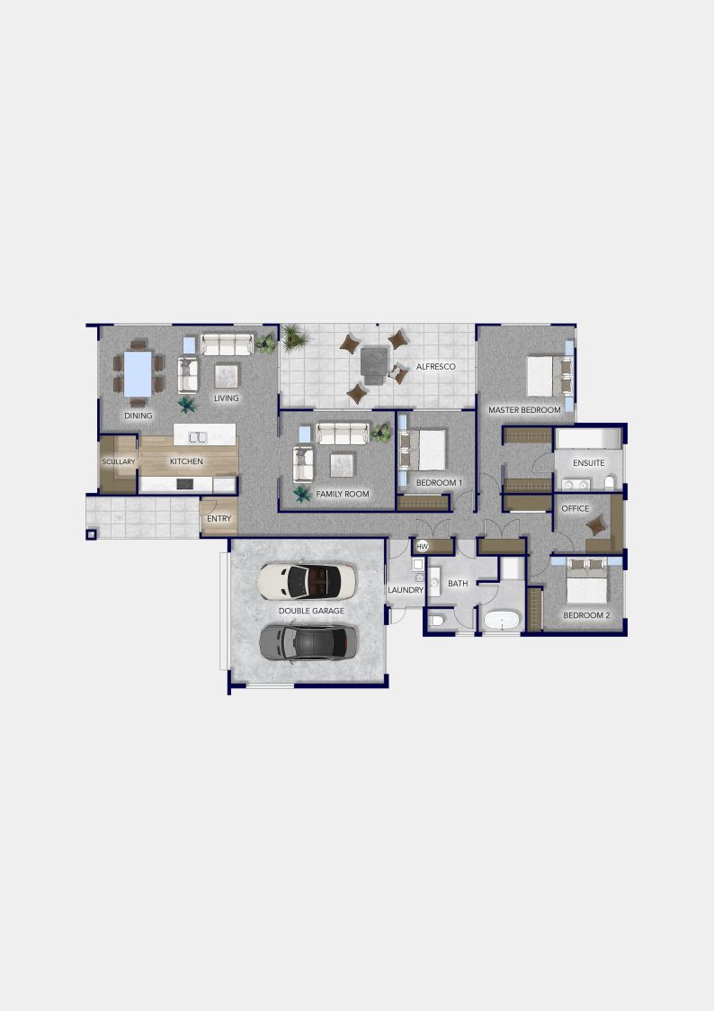 Floor plan · East Taieri Display Home, Mosgiel