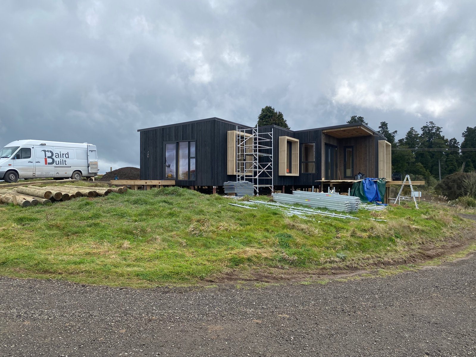 Ohakune Mountain Residence: Charred Wood Cladding