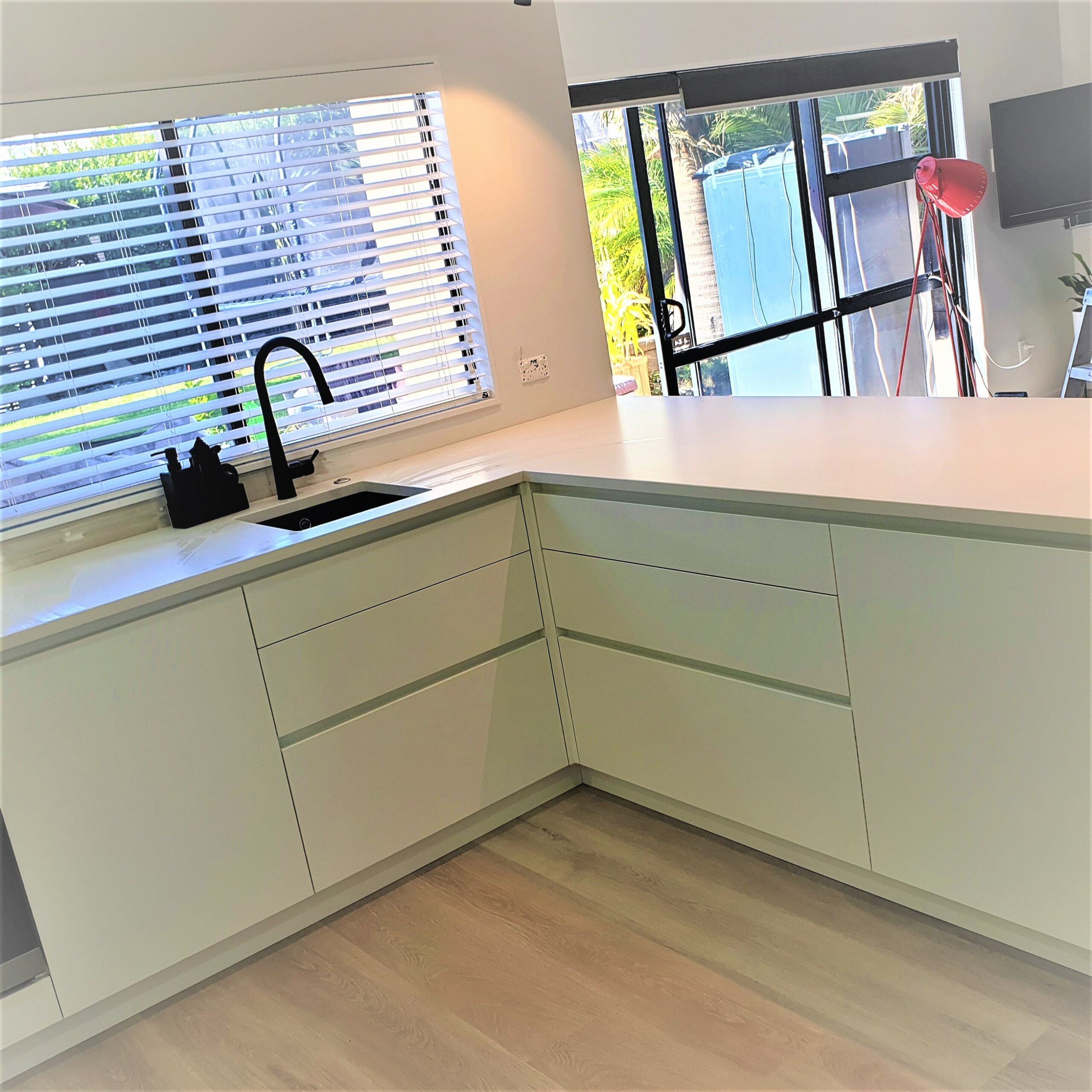 Howick Black and White Modern Kitchen Renovation