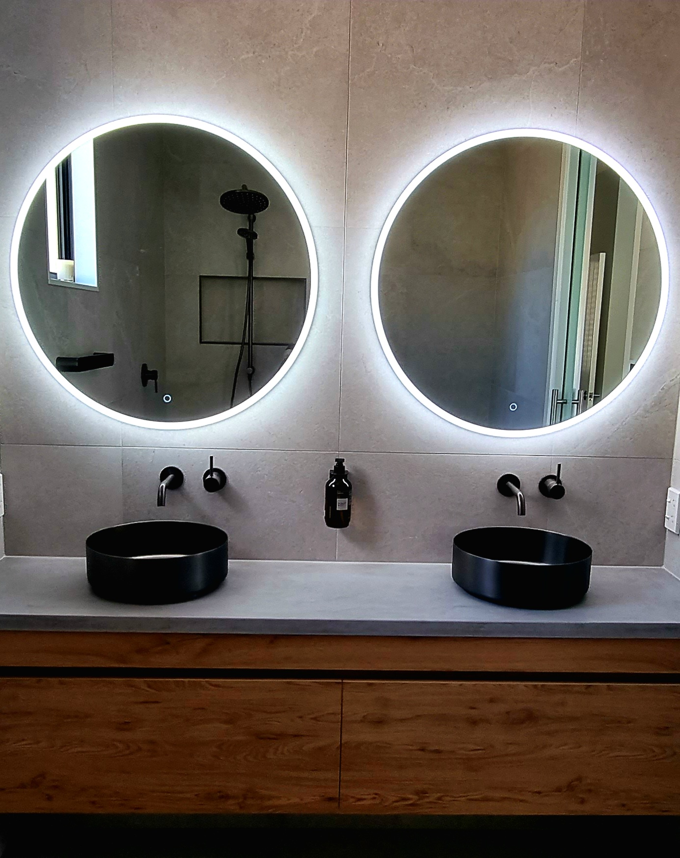 Half Moon Bay Minimalist Modern Bathroom Renovation
