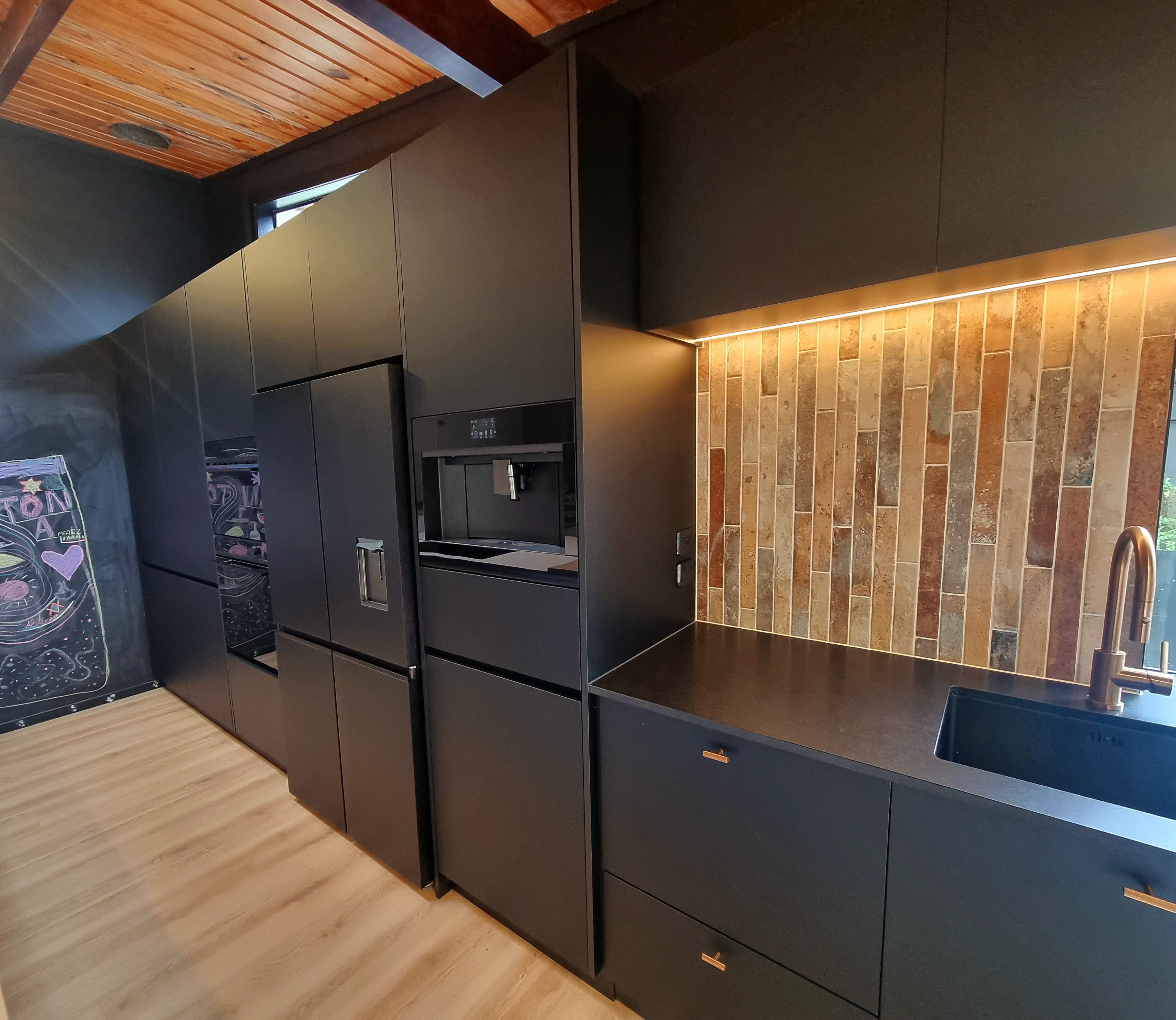 Titirangi Black and White Modern Kitchen Renovation