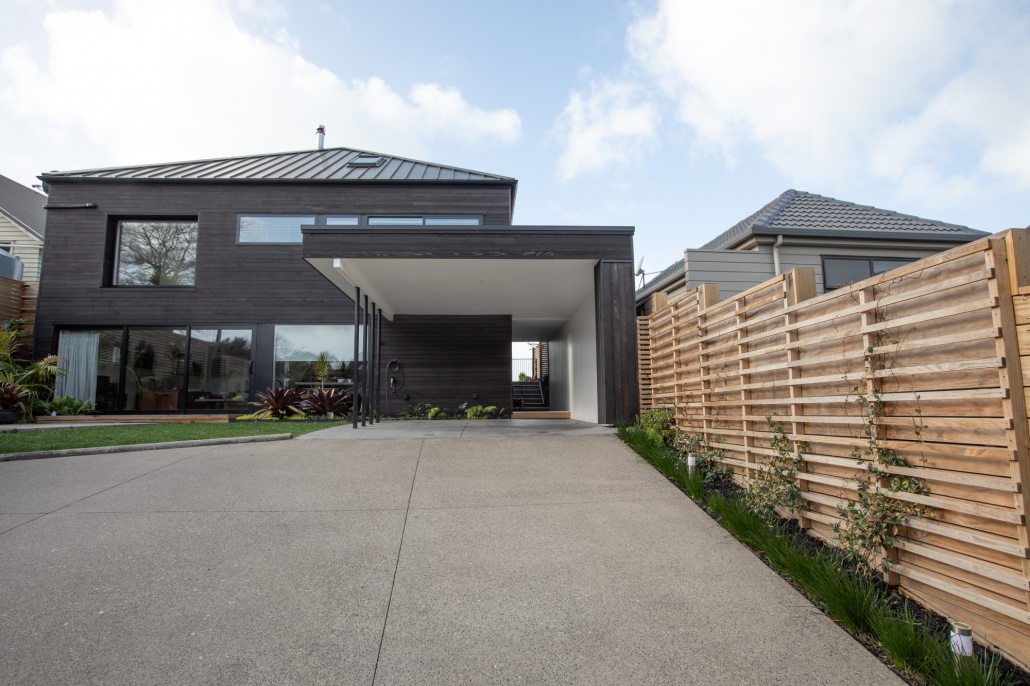 Maraetai Cedar Guest Room Built Above Three-Car Garage