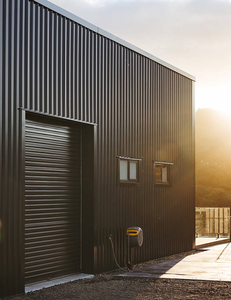 Otorohanga Modern Columned Shed Residence