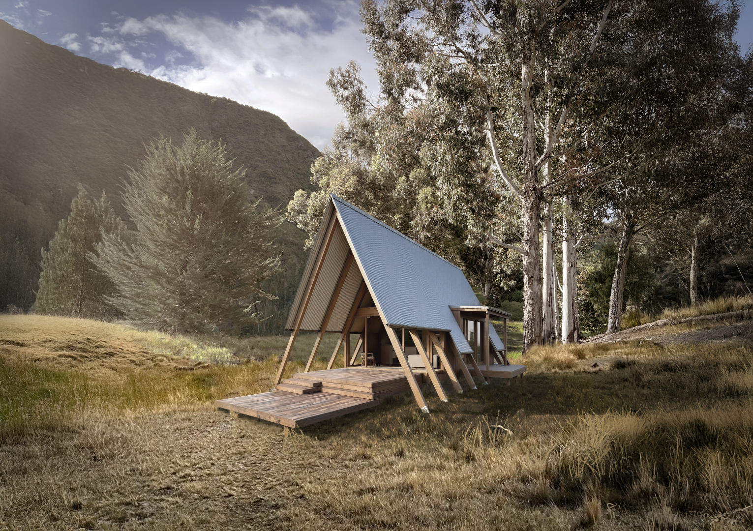 Arrowtown A-Frame Guest Room