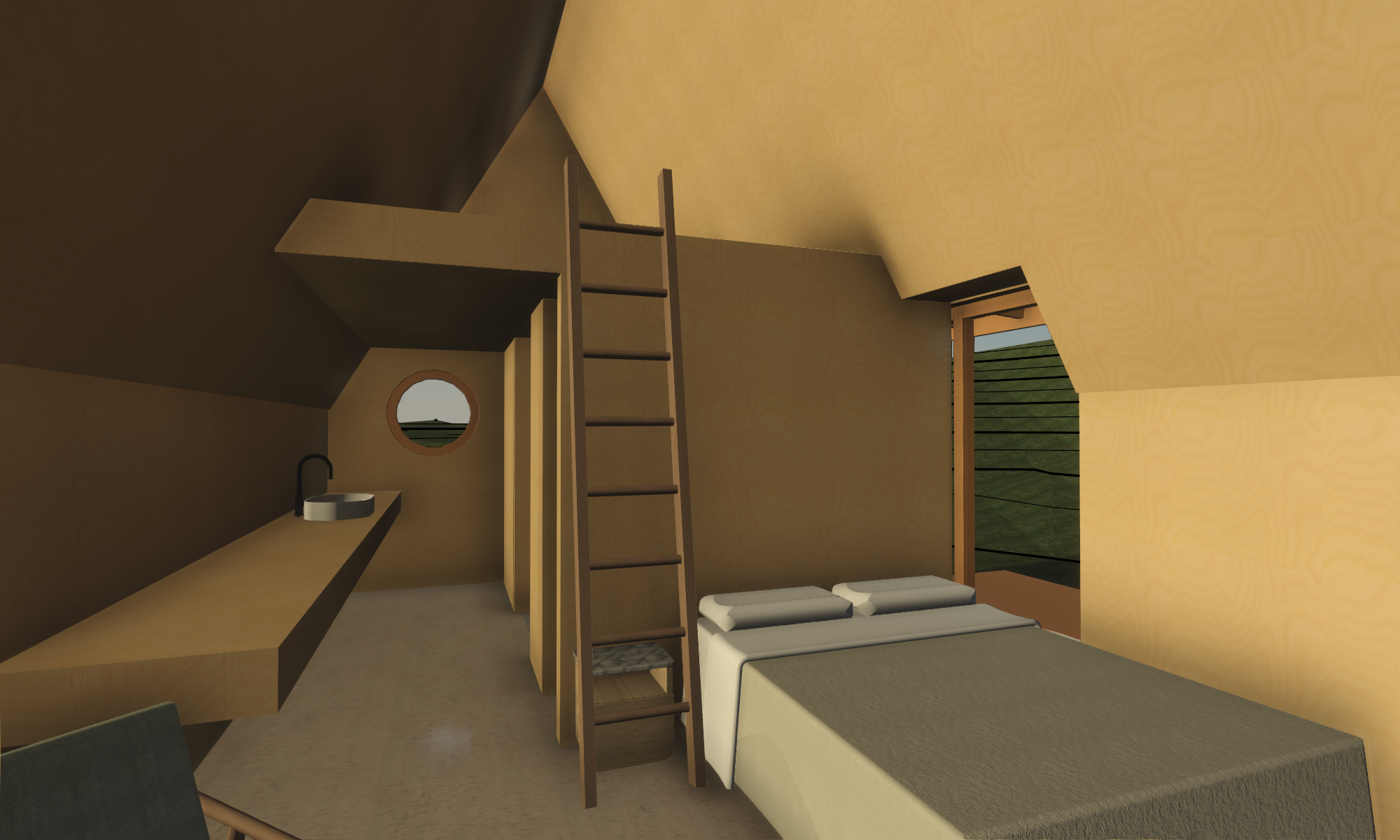 Arrowtown A-Frame Guest Room