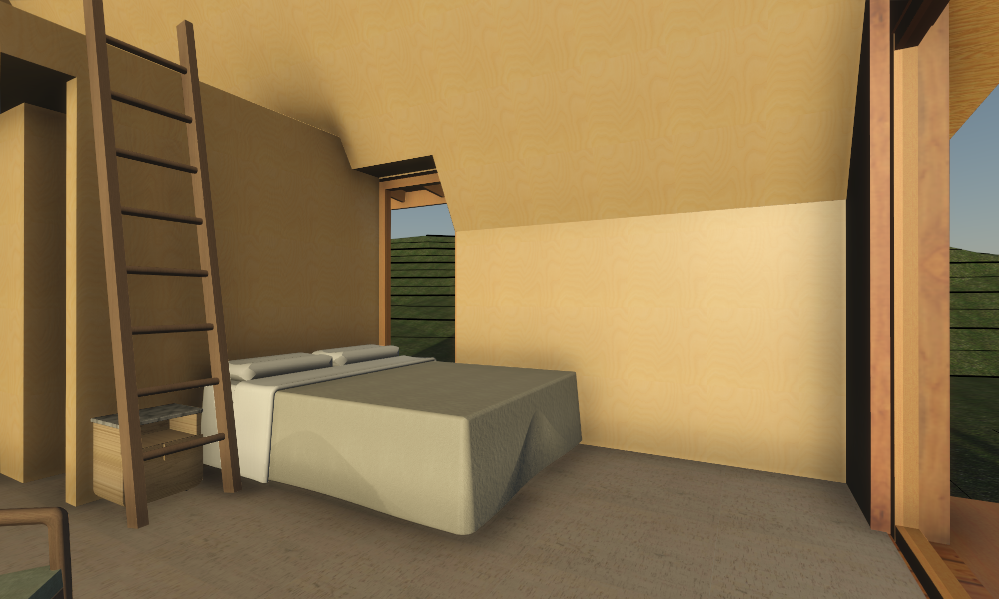 Arrowtown A-Frame Guest Room