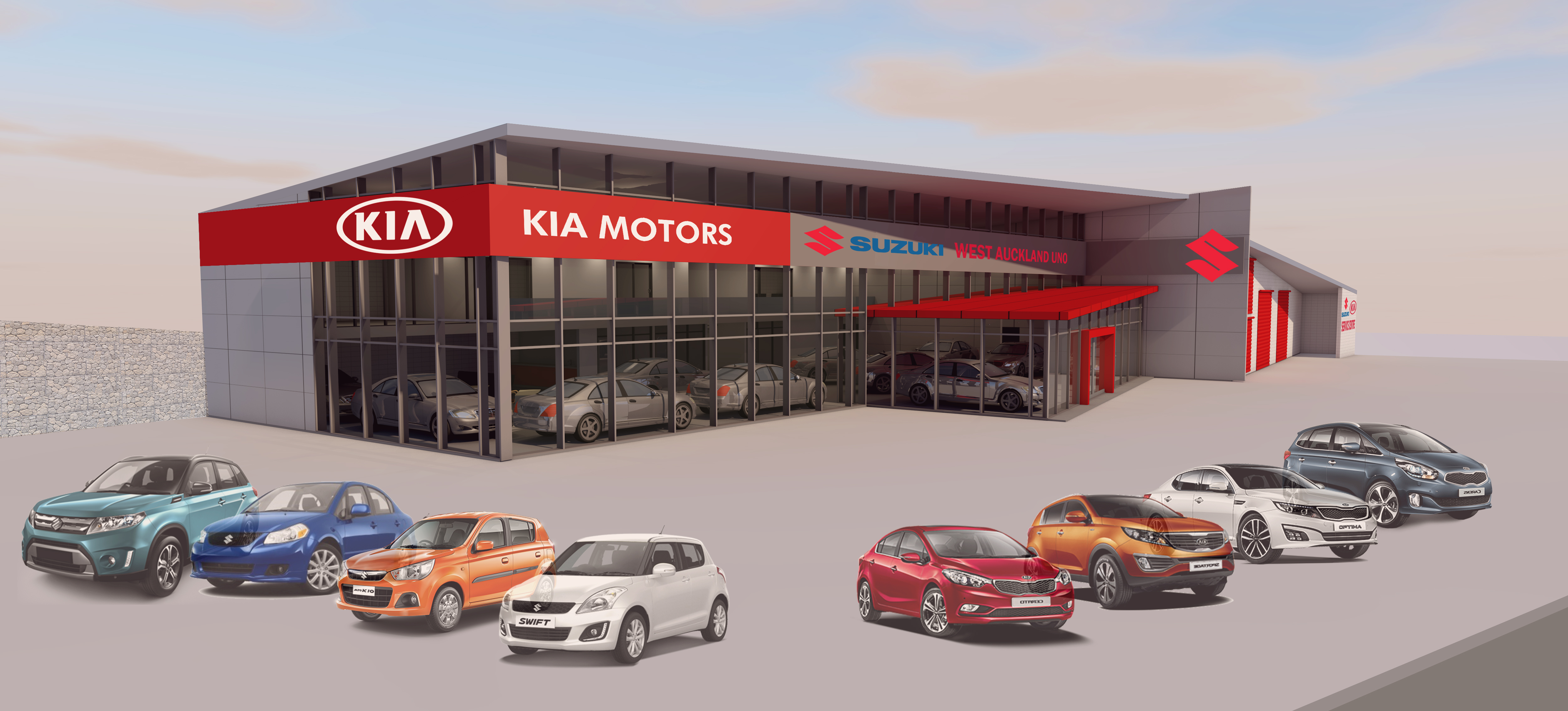 West City Kia & Suzuki Showroom Project