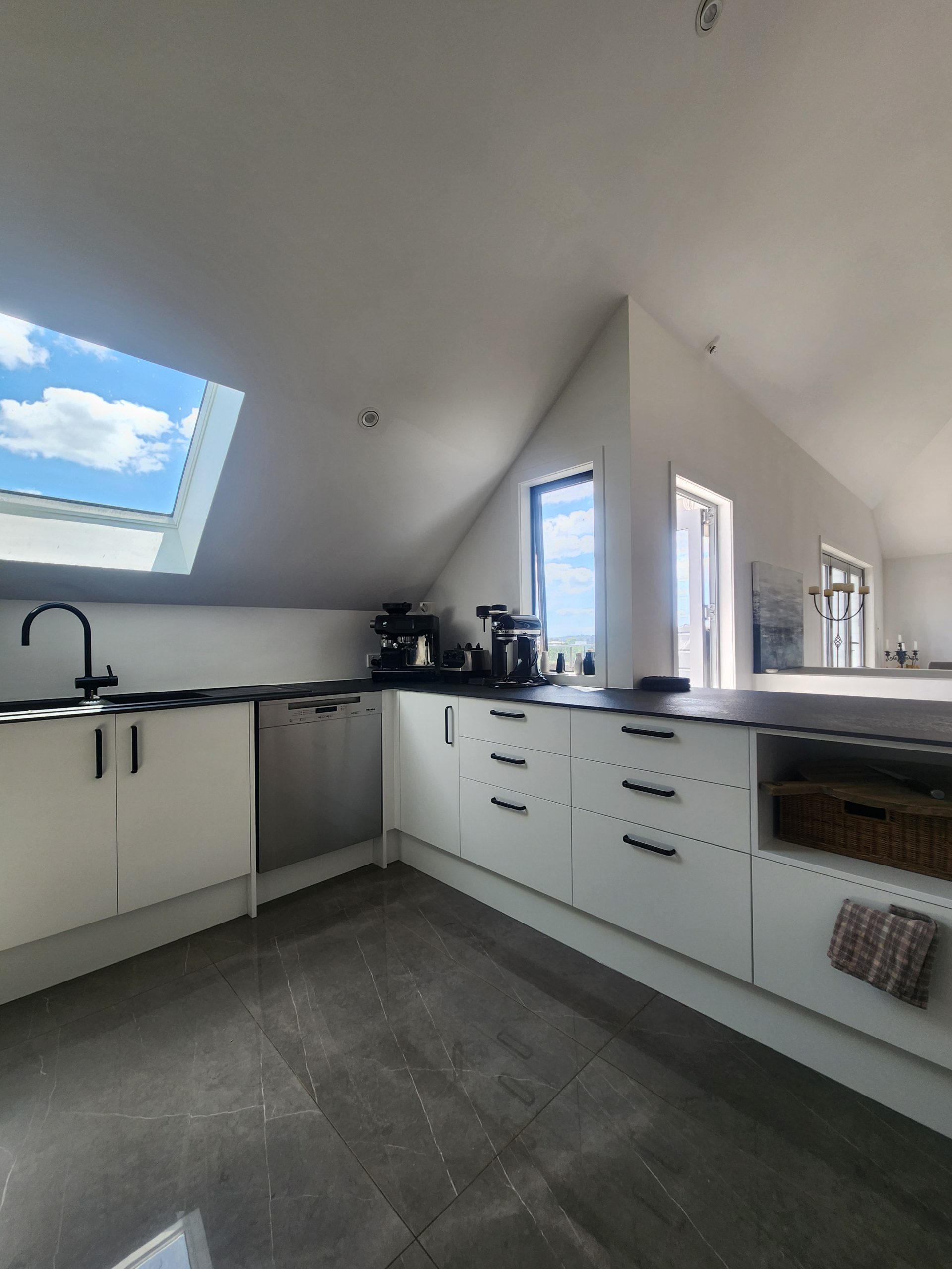 Greenlane Black and White Modern Kitchen Renovation