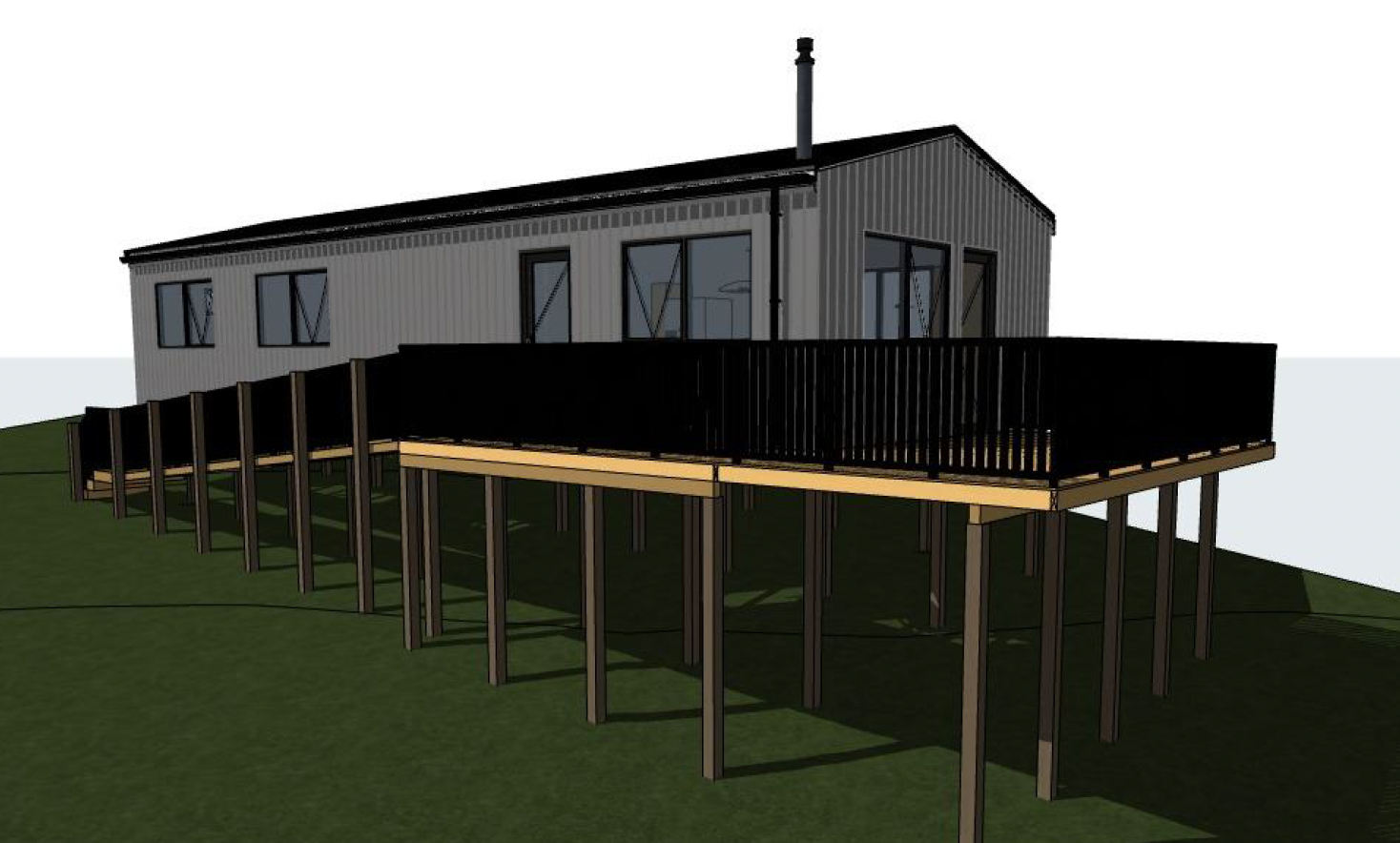 70 square metre two-bedroom custom home in Dunedin