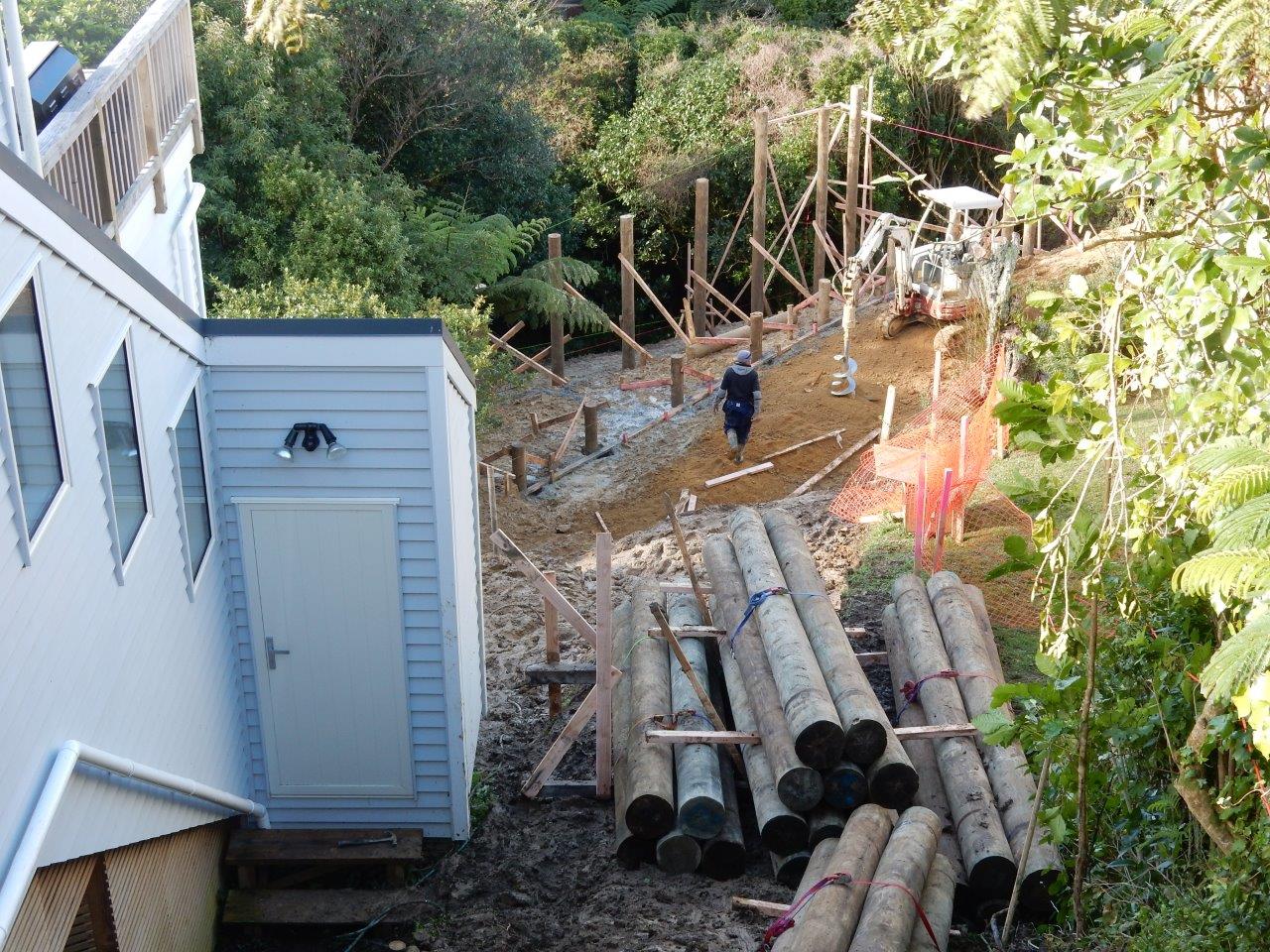 New home on steep Wellington slope