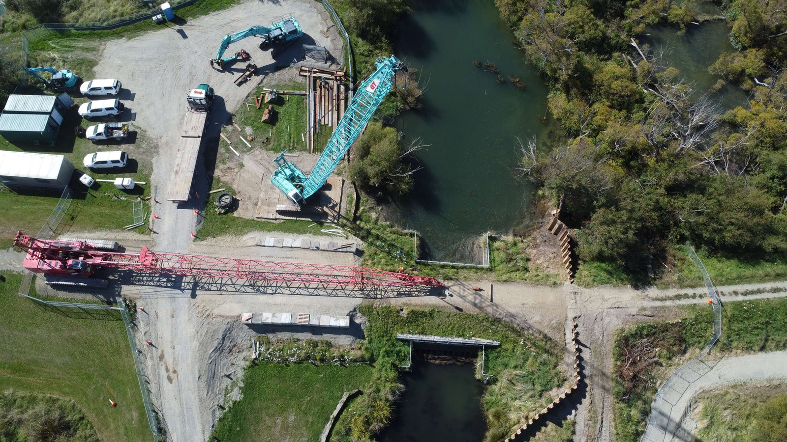 Kaiapoi Courteney Flood Gate Construction