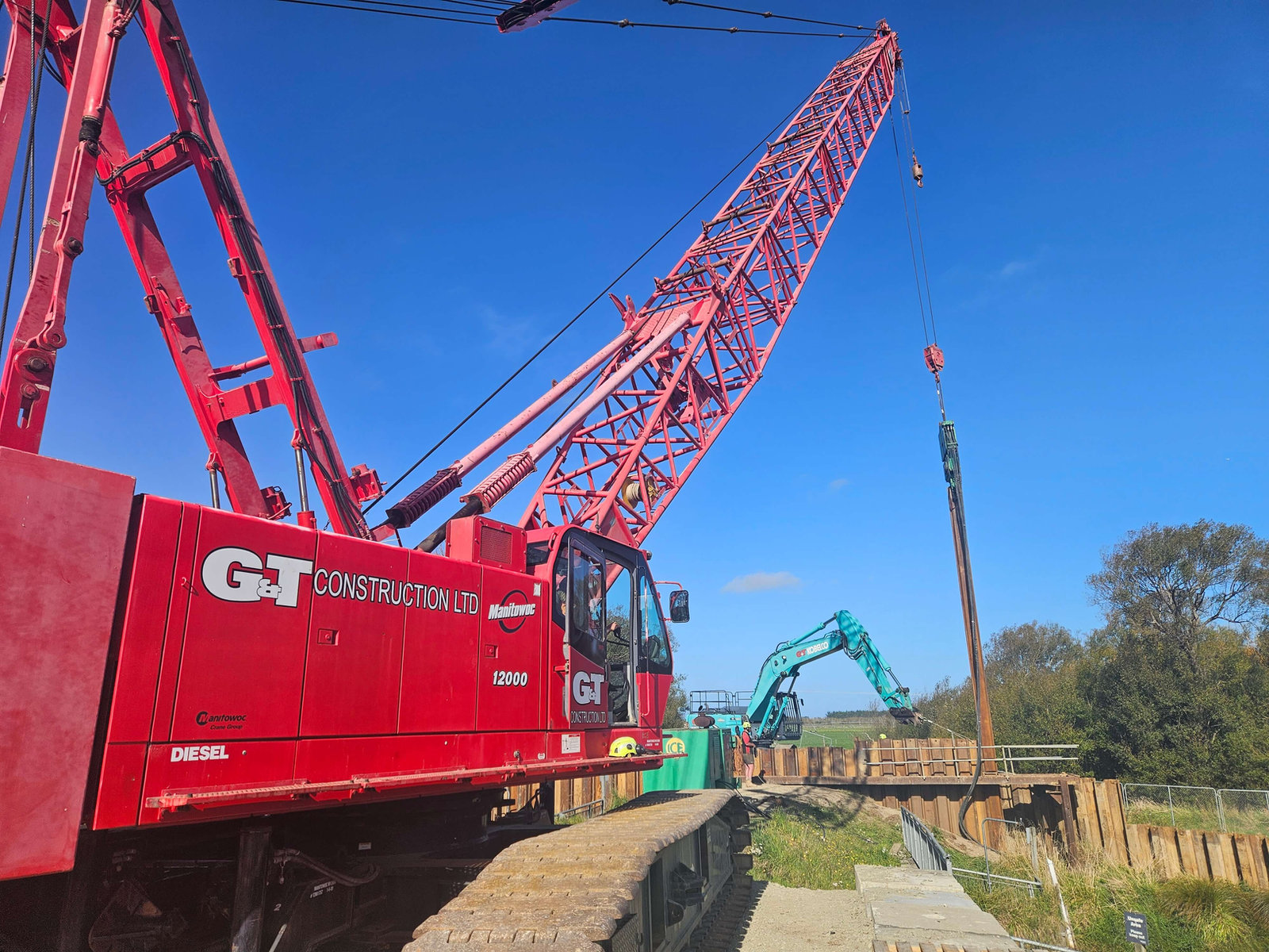 Kaiapoi Courteney Flood Gate Construction