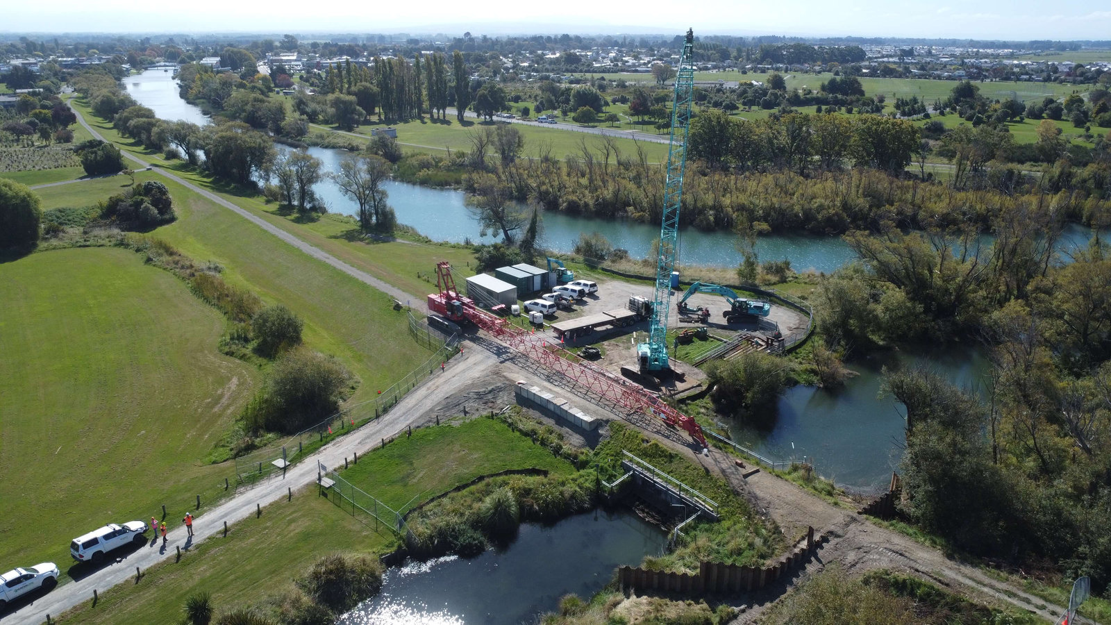 Kaiapoi Courteney Flood Gate Construction