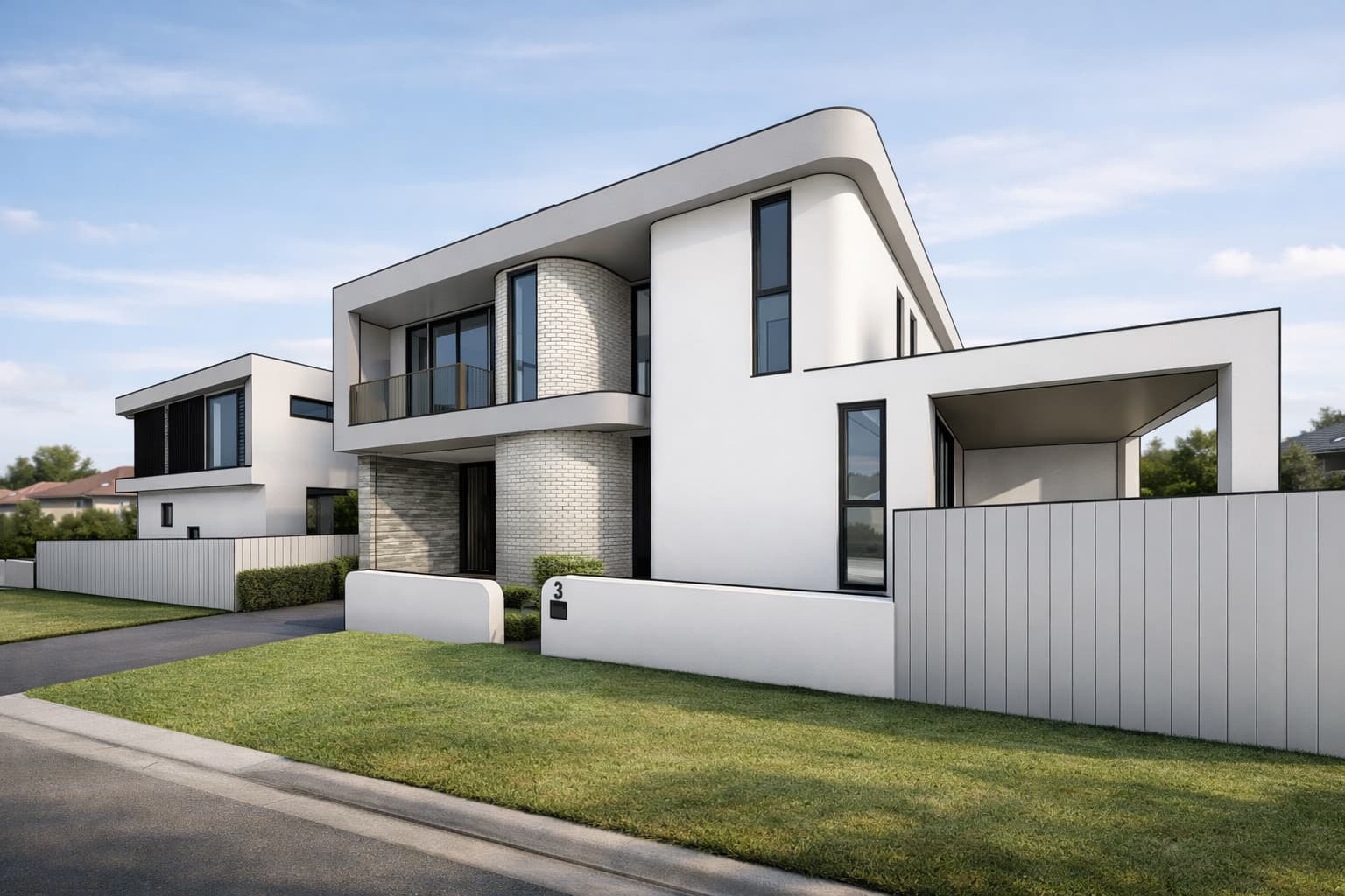 منزلان متلاصقان بزاوية في Caringbah South