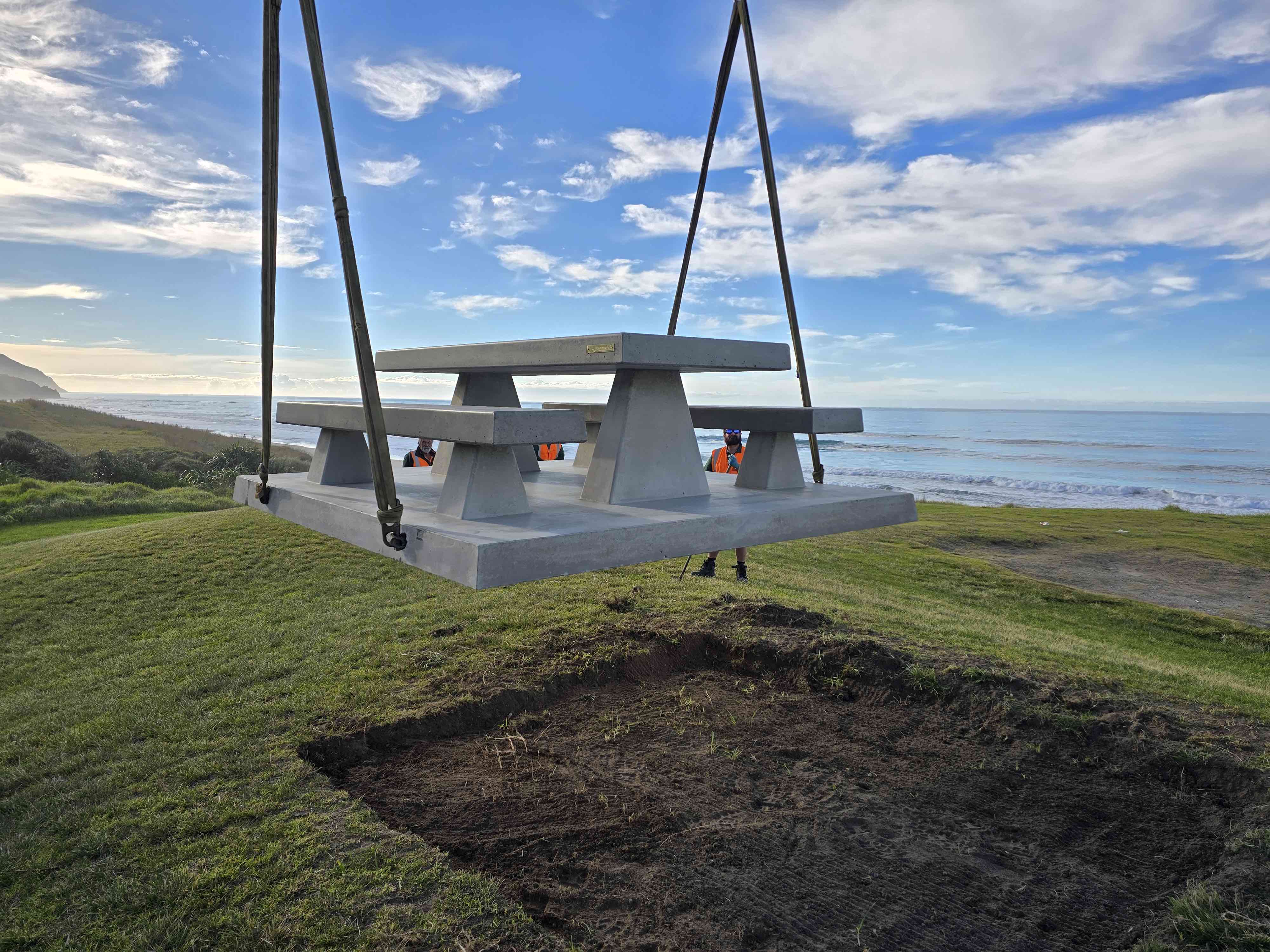 Gisborne Picnic Table Installation Project - Two Locations