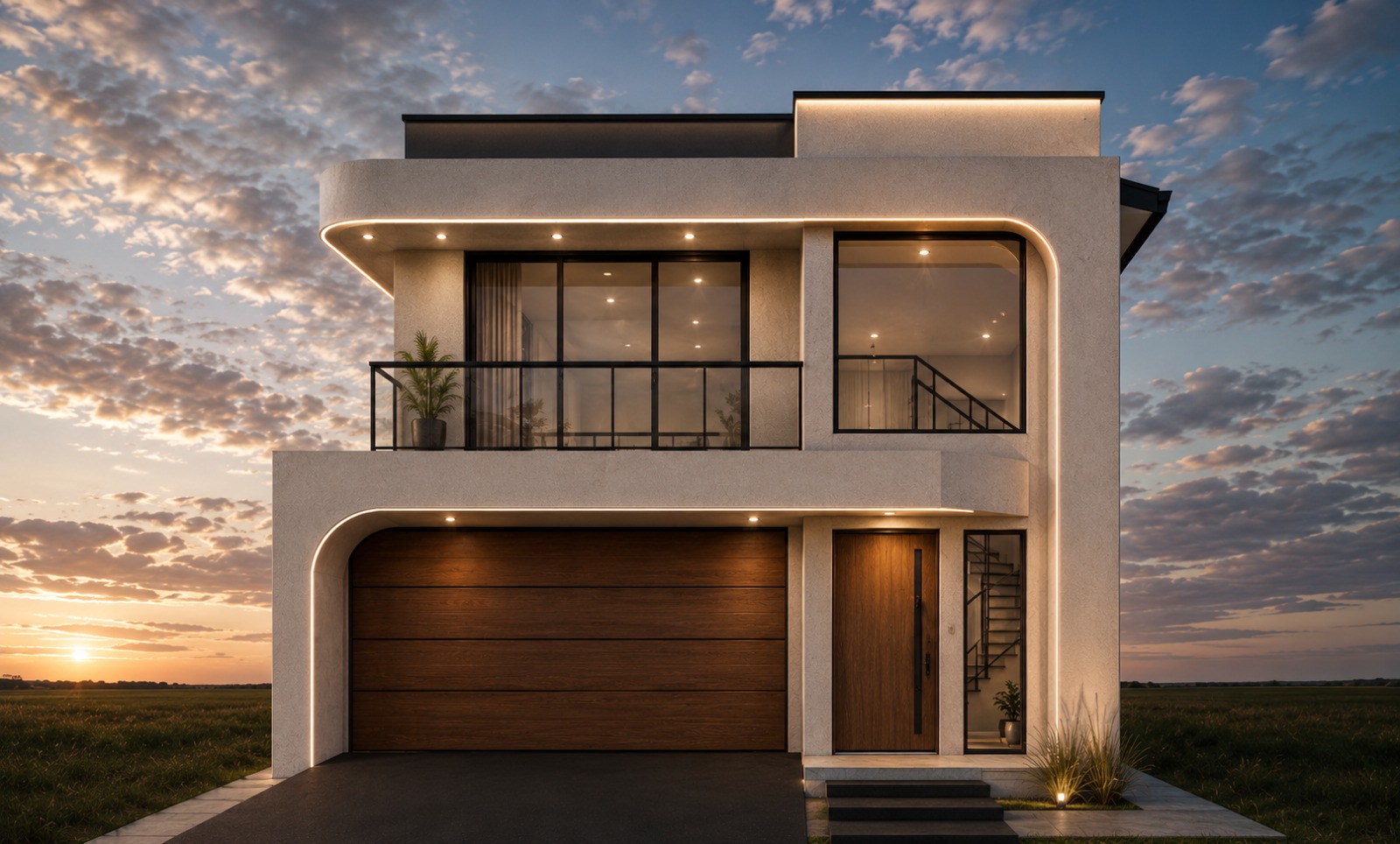 Leppington 客製住宅：擁抱曲線