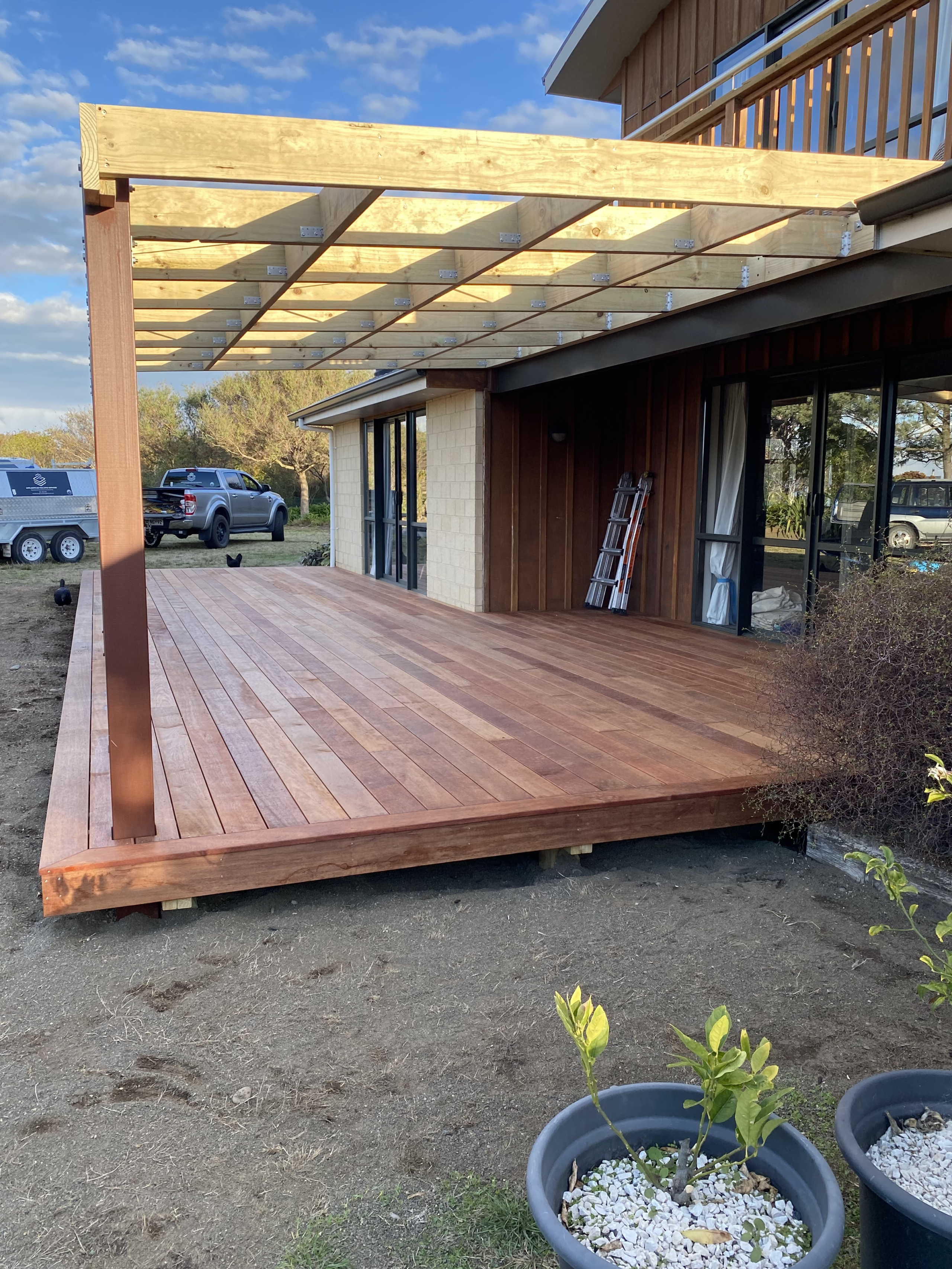 Rarangi Deck and Pergola Construction
