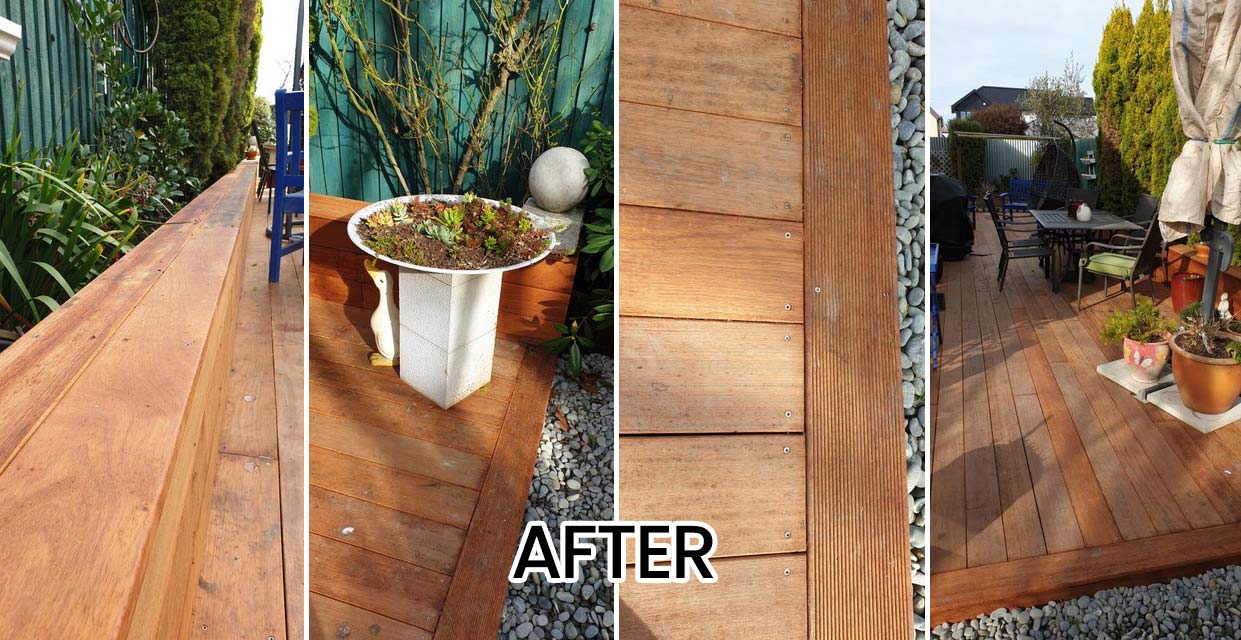 Merivale residential deck replacement with Kwila timber