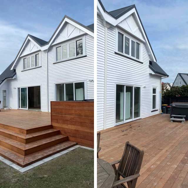 Merivale residential deck replacement with Kwila timber