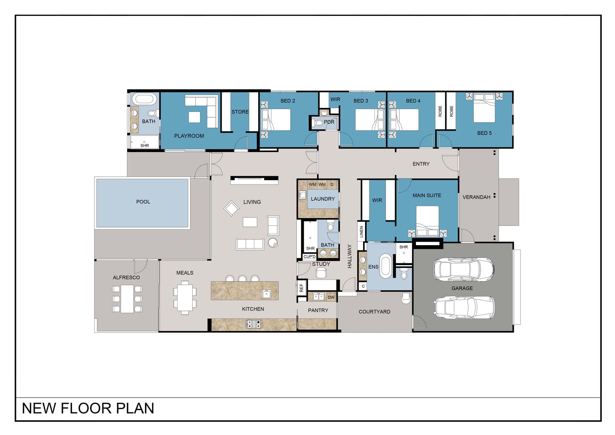 Floor plan · Beaumaris Residential Renovation and Extension Project