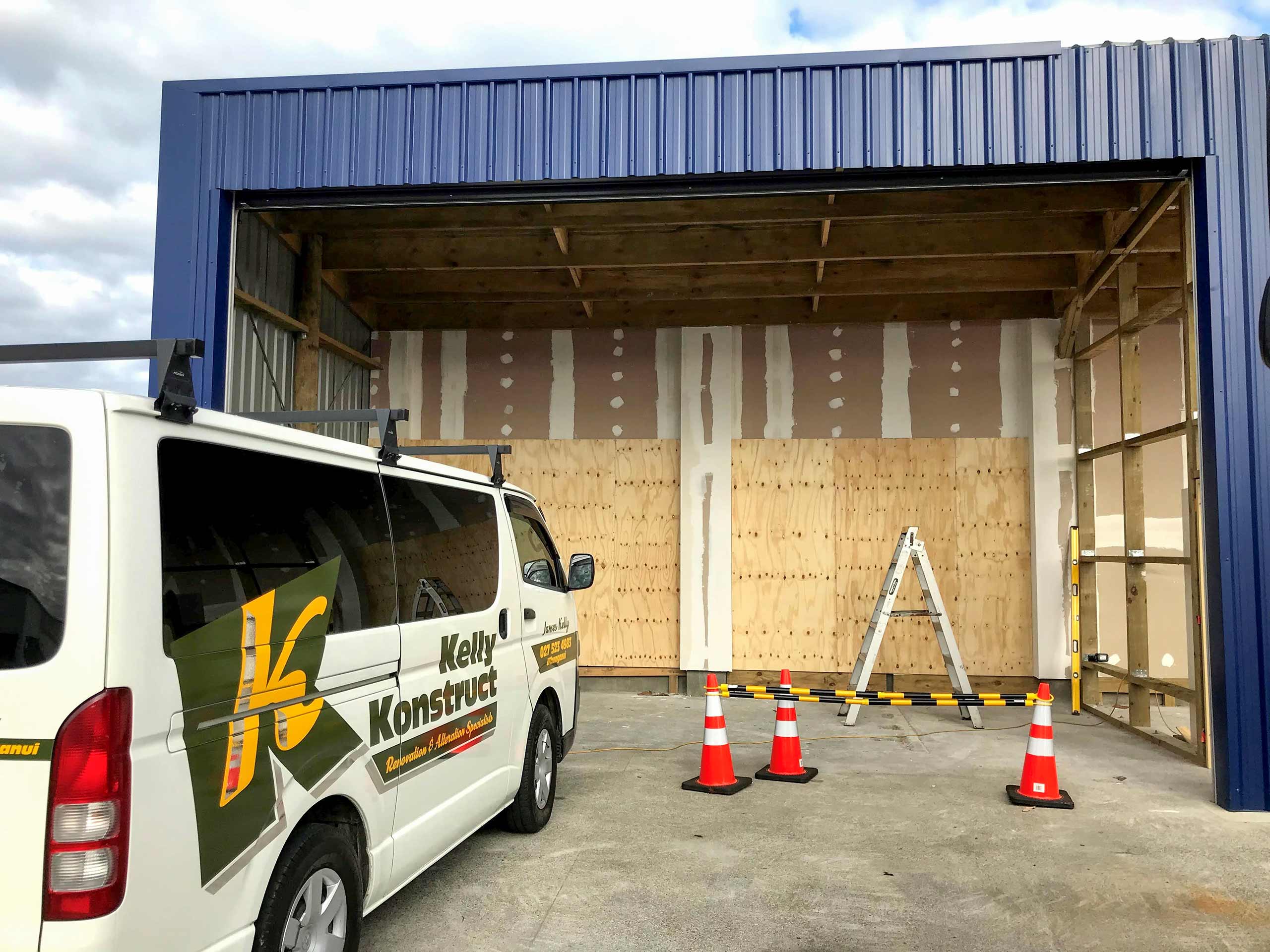 旺加努伊市区大型立柱棚建筑