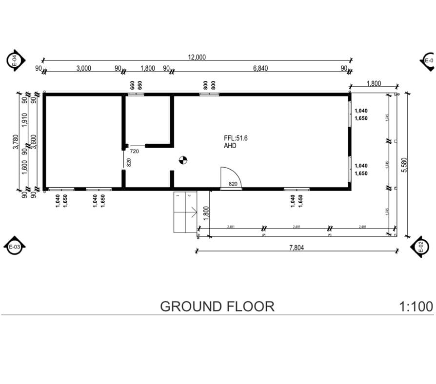 平面图 · Drysdale小屋项目