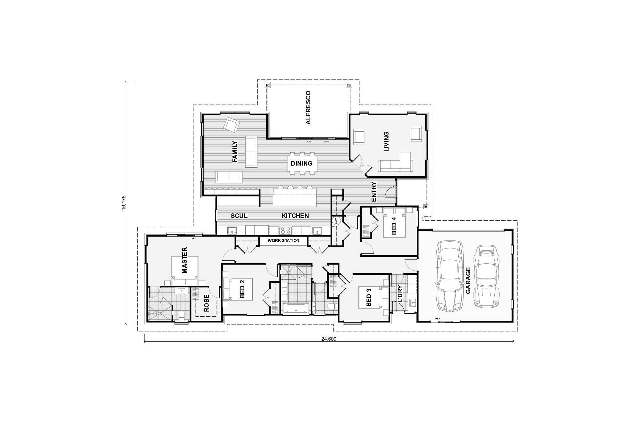 Floor plan · the matangi Display Home