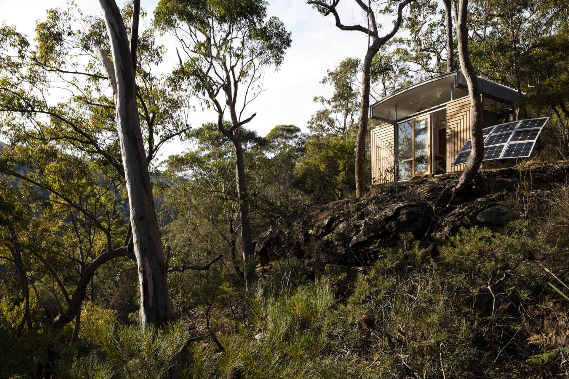 Outback Office: Mt White Recycled Materials Prefab Building