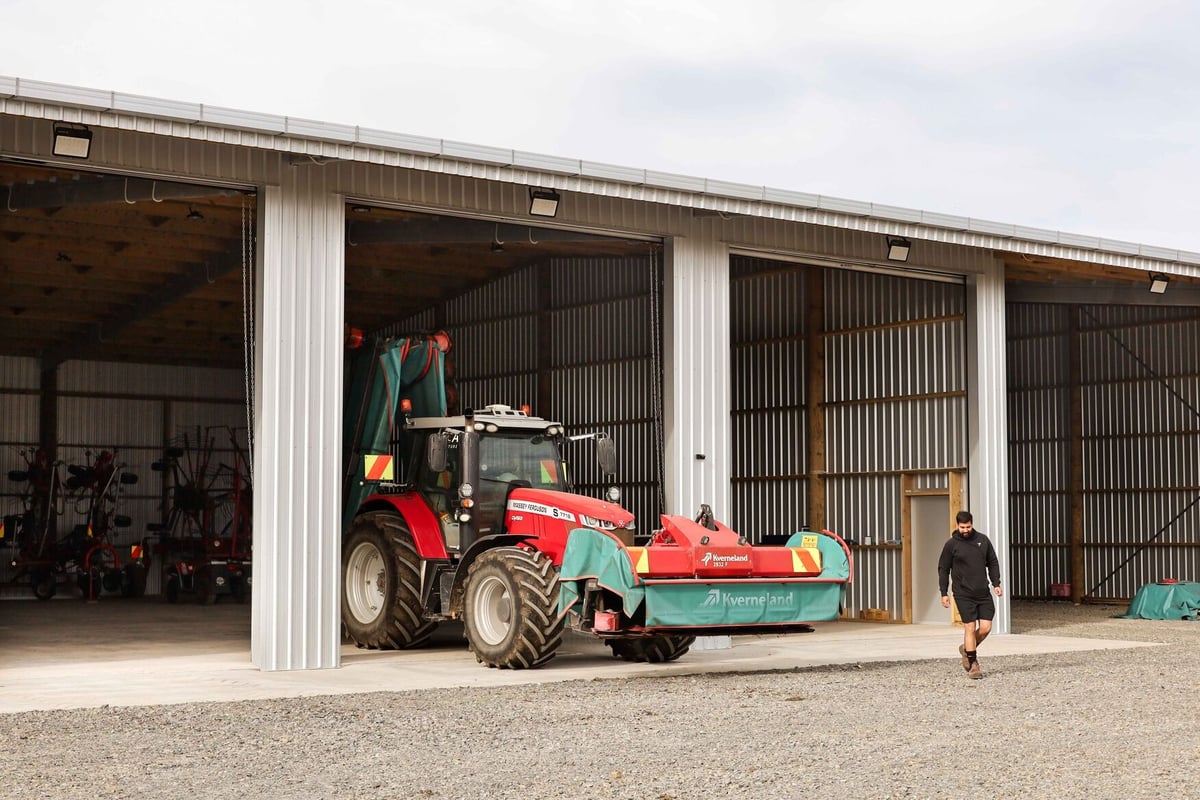 24x30m Clear Span Shed Protecting Agricultural Fleet, Taupiri