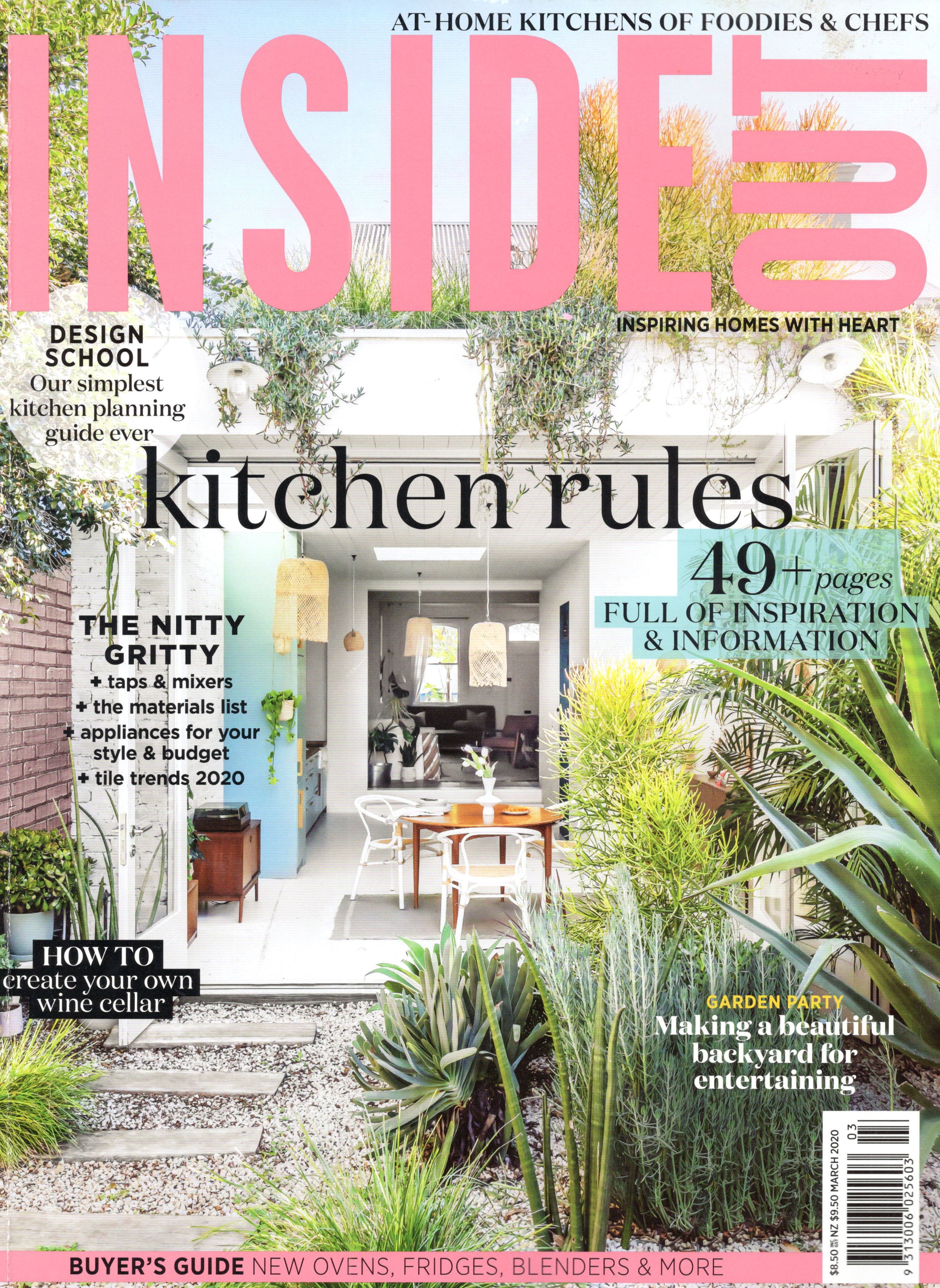 Newtown Terrace House Renovation, Featured on the Cover of Inside Out Magazine