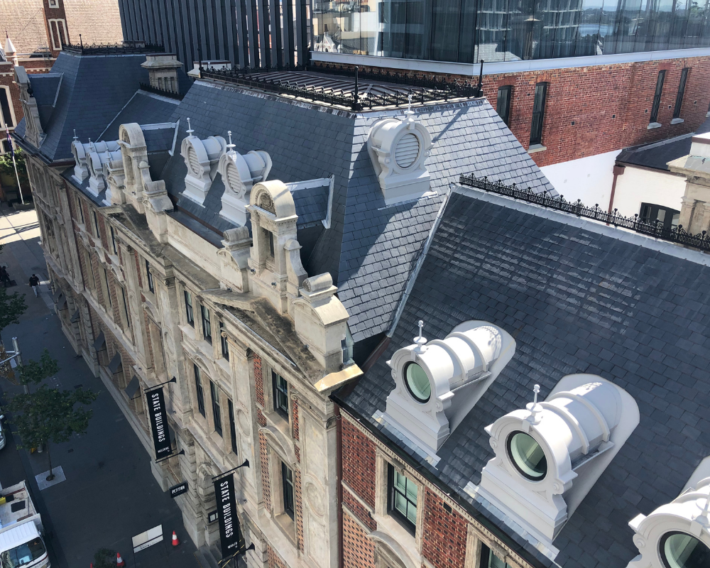Perth City COMO Treasury Building Công trình Mái ngói Slate và Chì