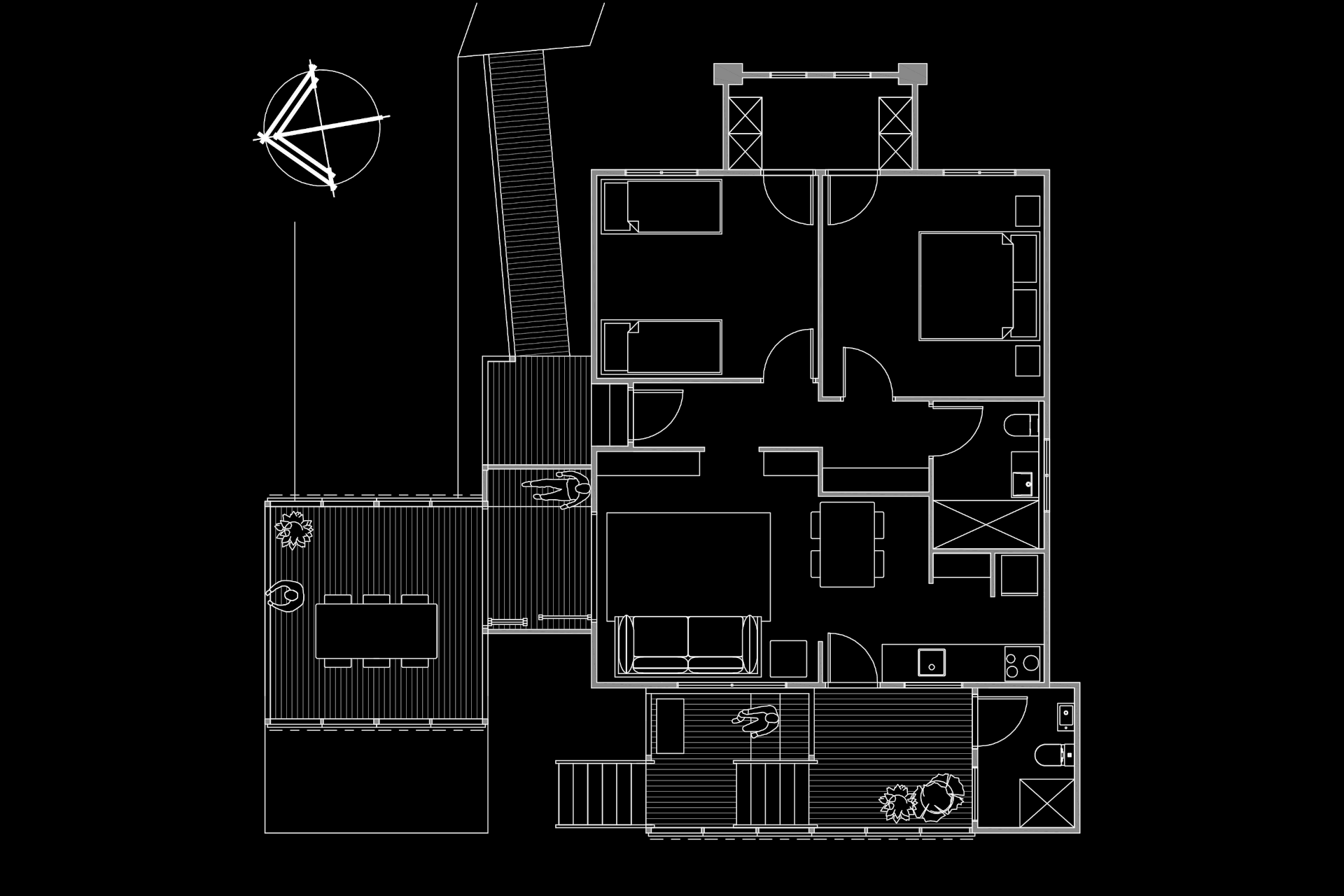 평면도 · North Lambton Veranda House 개조 프로젝트