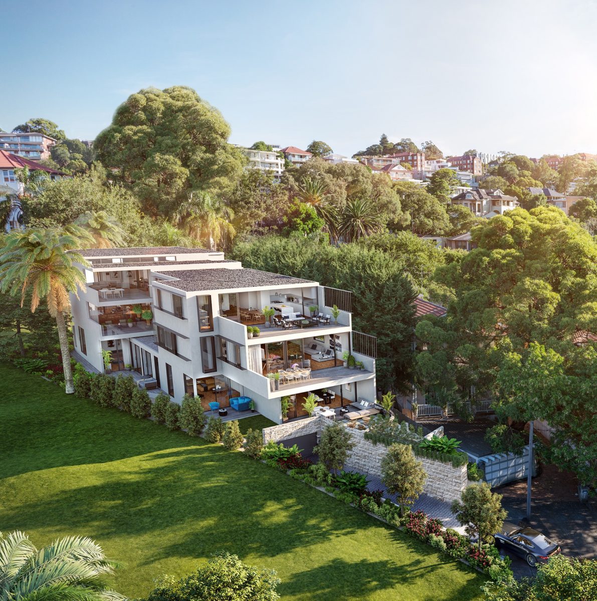 Randwick premium terrace house project, 6 attached villas