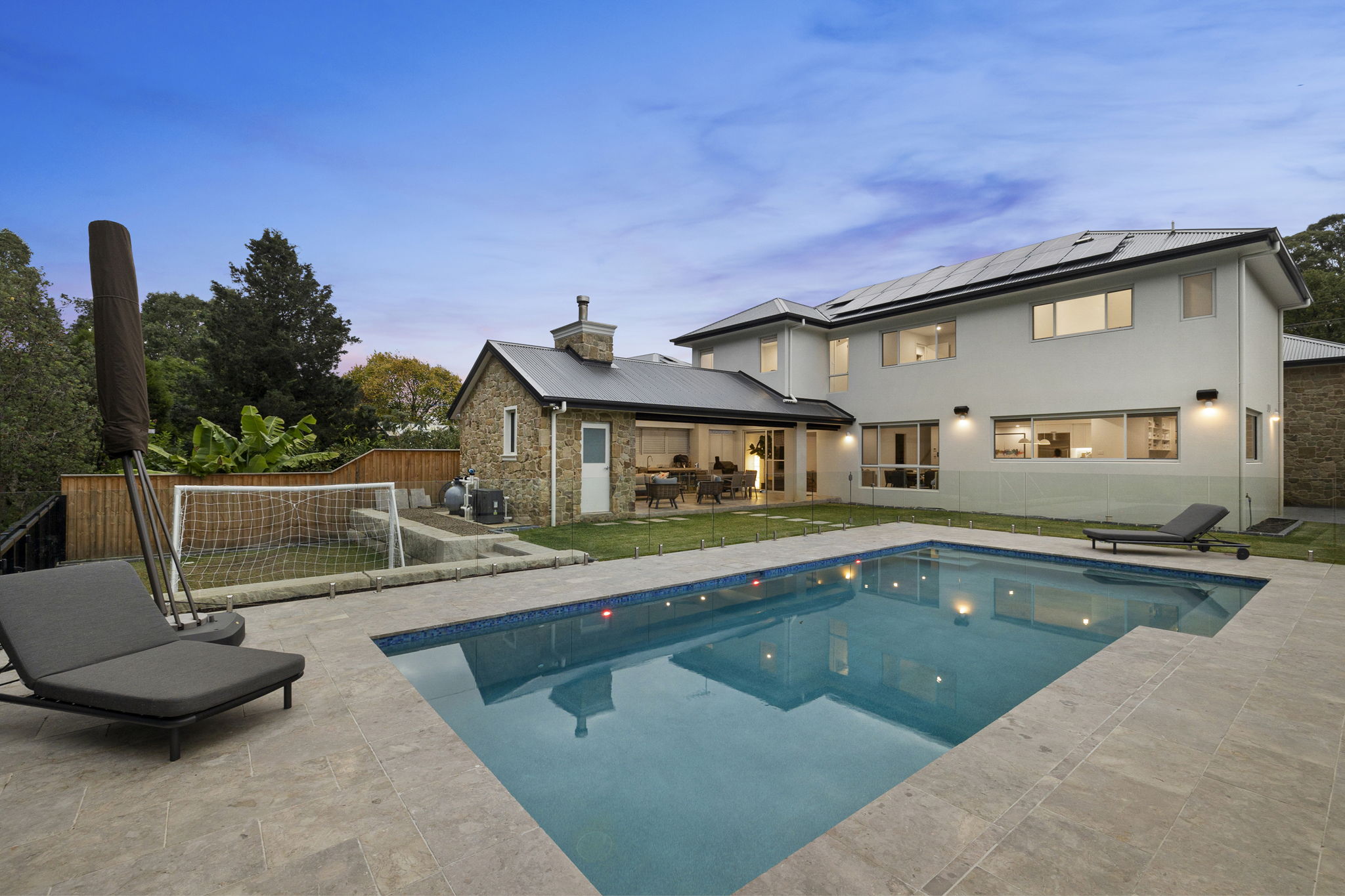Baulkham Hills Stone Facade Family Home