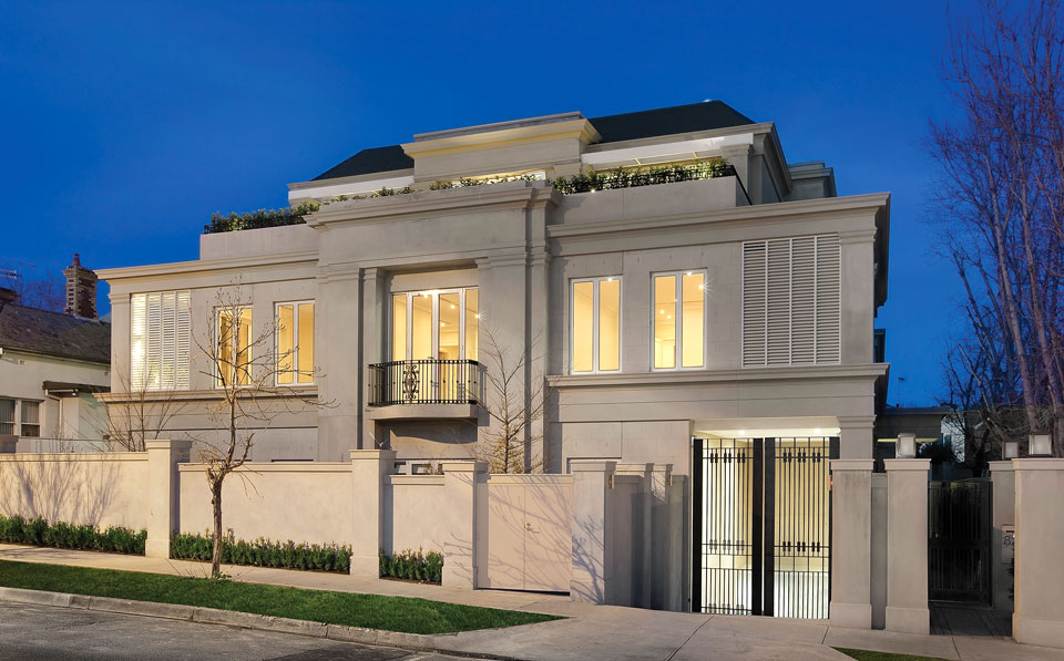 Five-apartment development at 82 Mathoura Road, Toorak