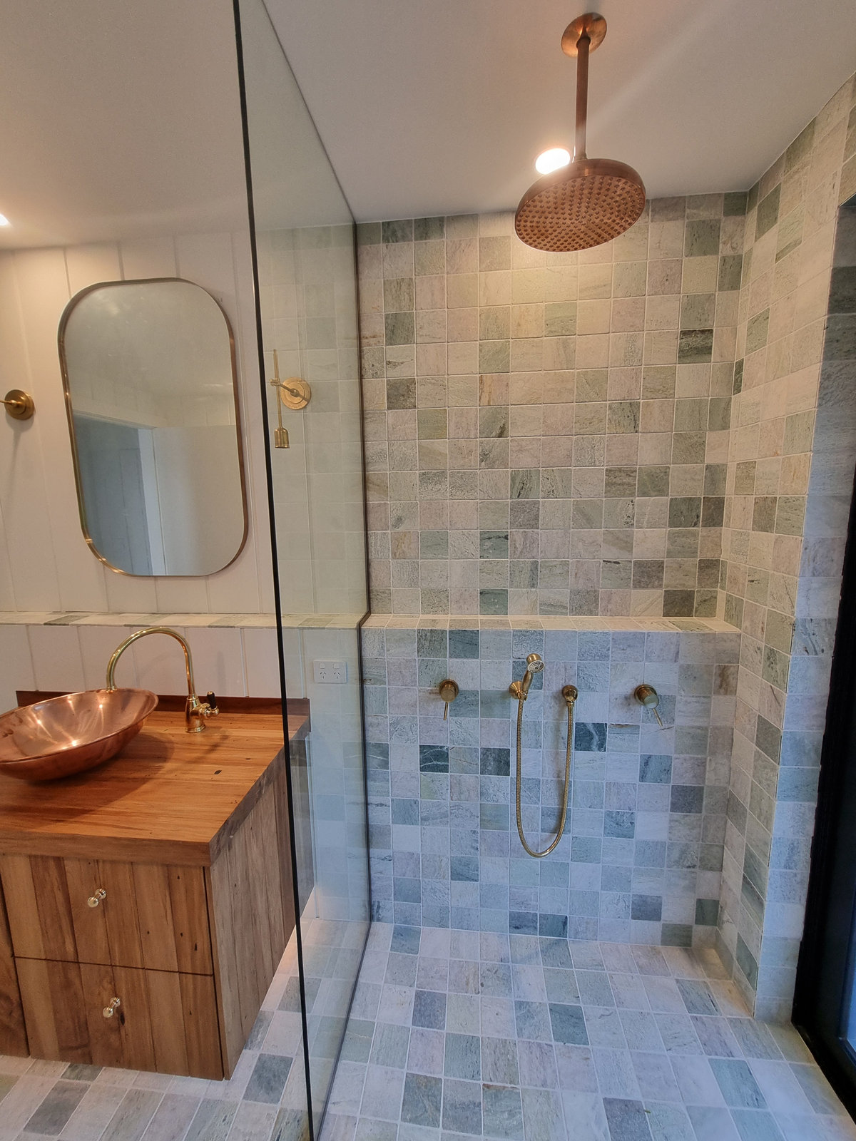 Acacia Bay Vintage Style Bathroom Tile Renovation