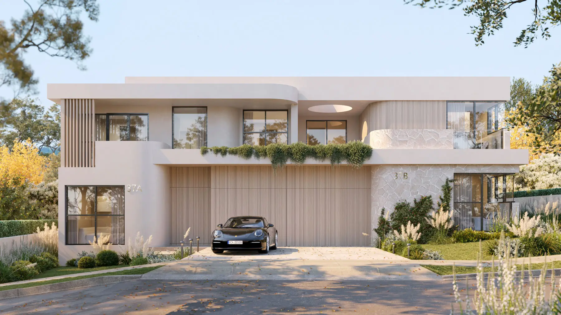 Marsfield 듀플렉스 주택 디자인