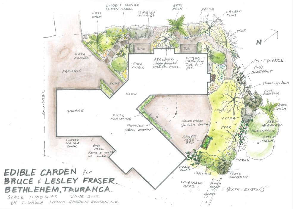 Floor plan · Bethlehem Edible Garden Design