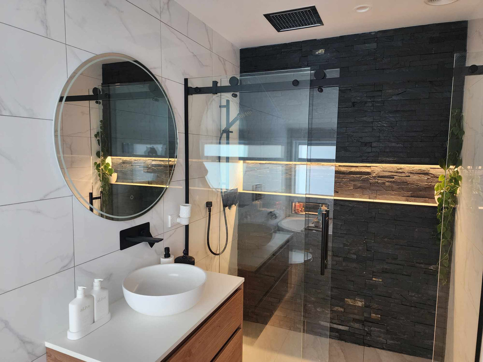1950s Home Bathroom Renovation into Spa-Style Space