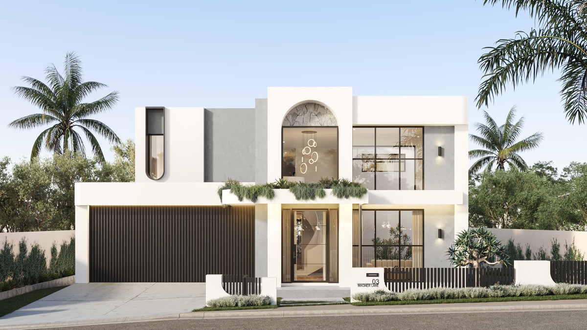 Bonnyrigg Mediterranean-style Double-storey Residence