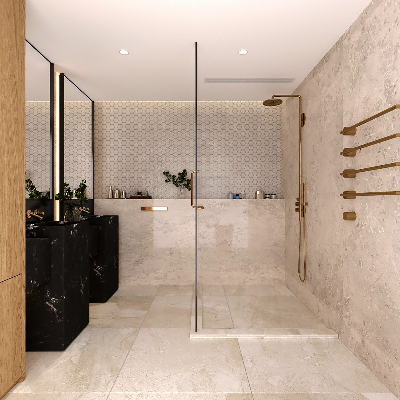 North Kellyville 주택 욕실 세탁실 디자인