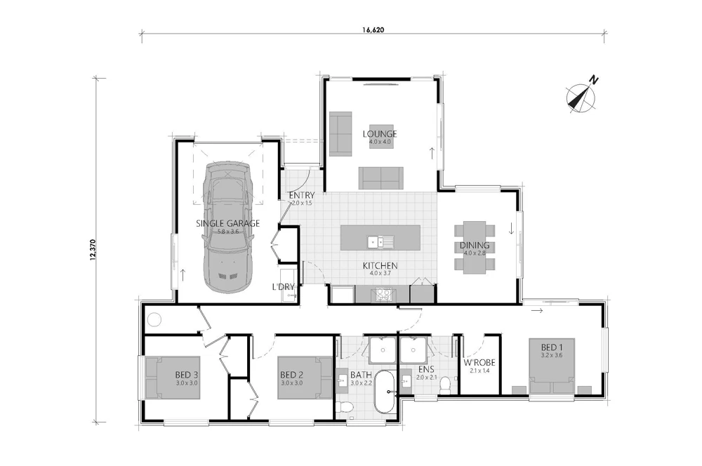 Floor plan · Nga Roto Estate Taupo Display Home