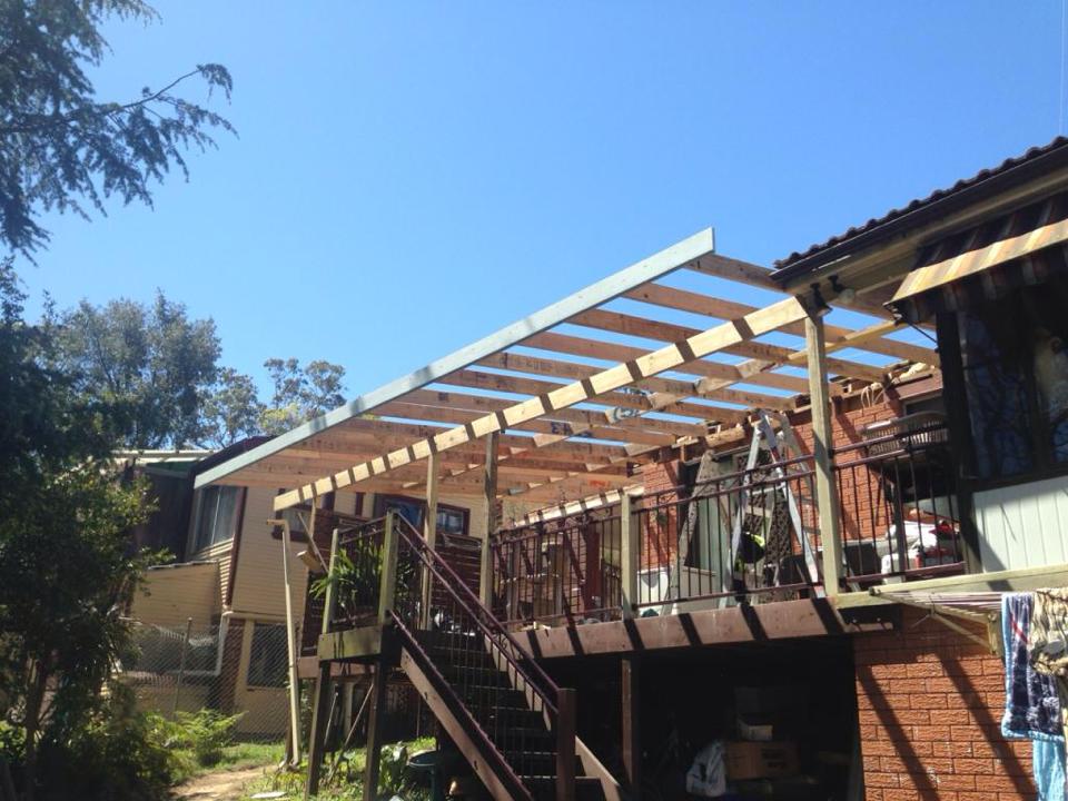 Large Timber-Structure Gazebo Under Construction in Penrith