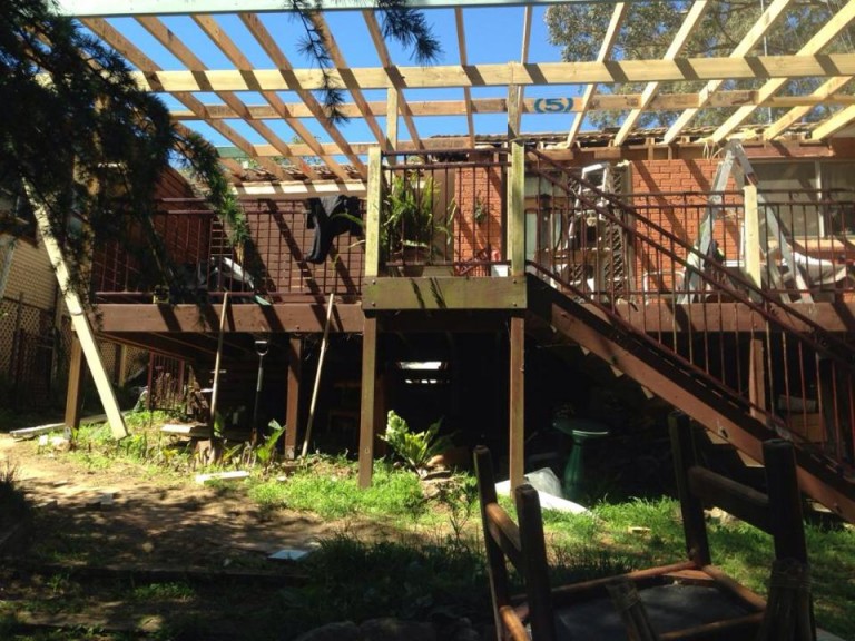 Large Timber-Structure Gazebo Under Construction in Penrith