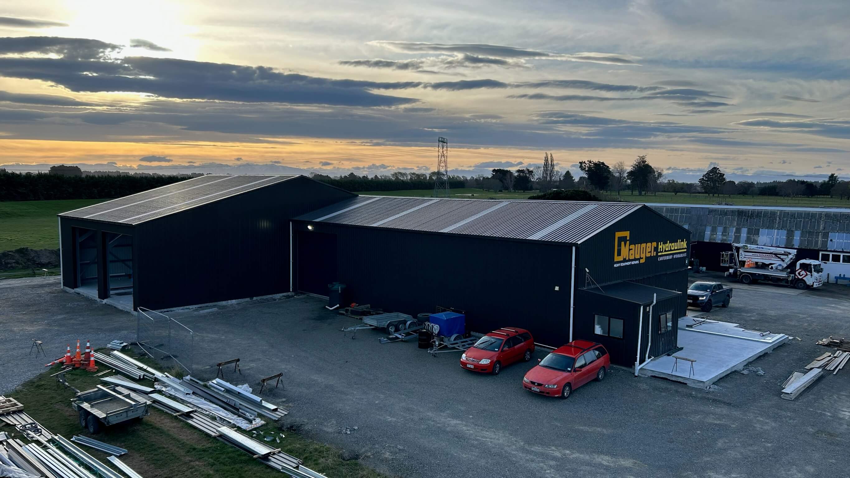 Christchurch L-shaped Heavy Machinery Workshop