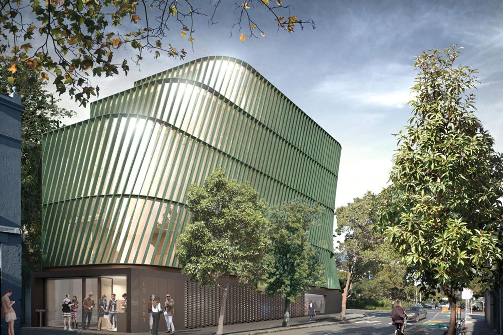 Surry Hills Hyperbolic Glass Curtain Wall Commercial Building